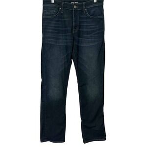 Mavi Denim Myles Straight Leg Dark Wash Stretch Jeans Mens 32 x 32‎